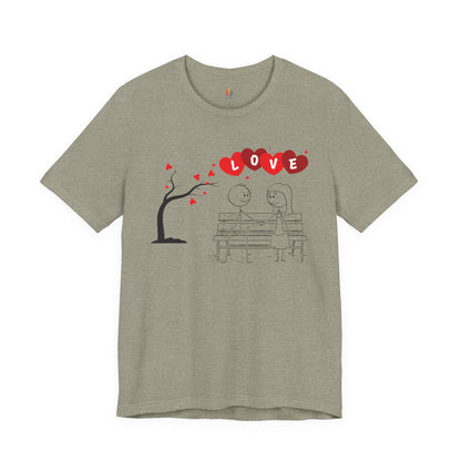 Couple Valentine’s Day T-shirt, Cute Valentine Shirt, Love Graphic Tee, Unisex Valentine Outfit, Gift for Him or Her, Romantic Holiday Tee