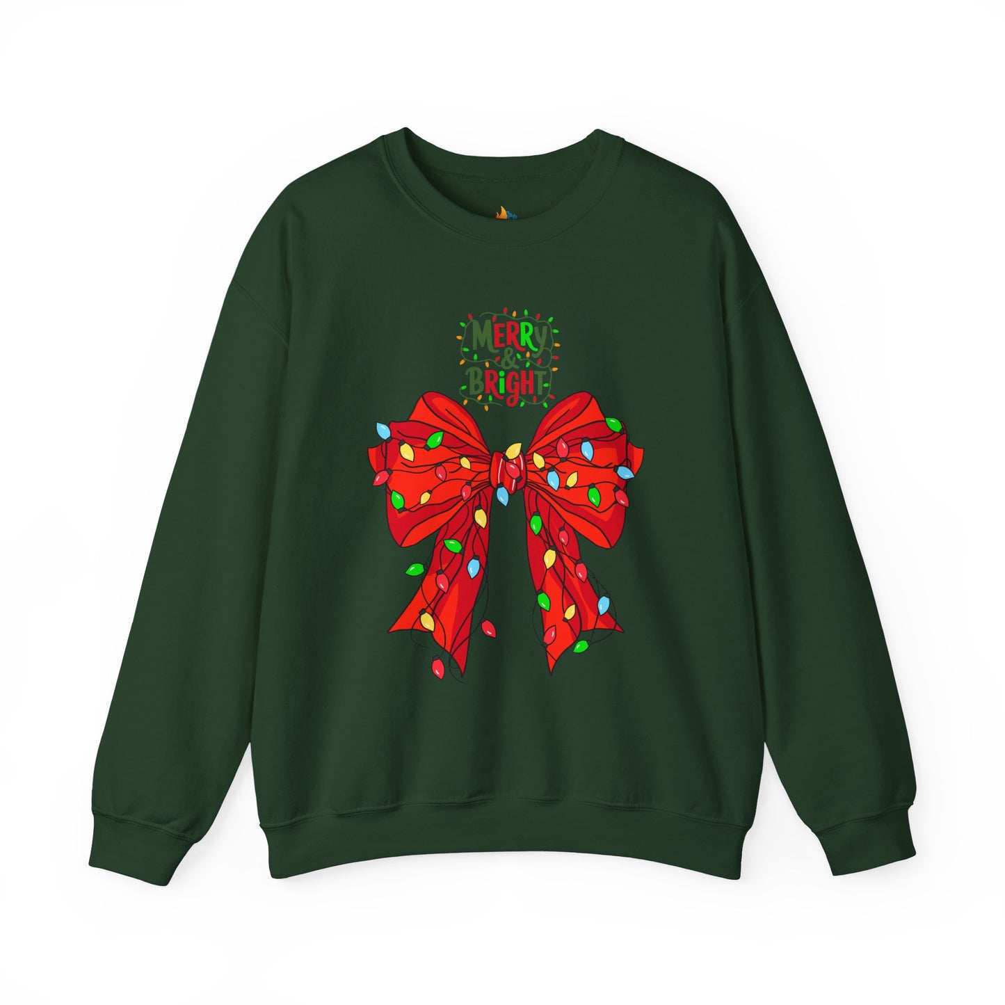 Merry & Bright, Christmas Sweatshirt, Unisex Crewneck, Holiday Season Outfit, Winter Sweatshirt