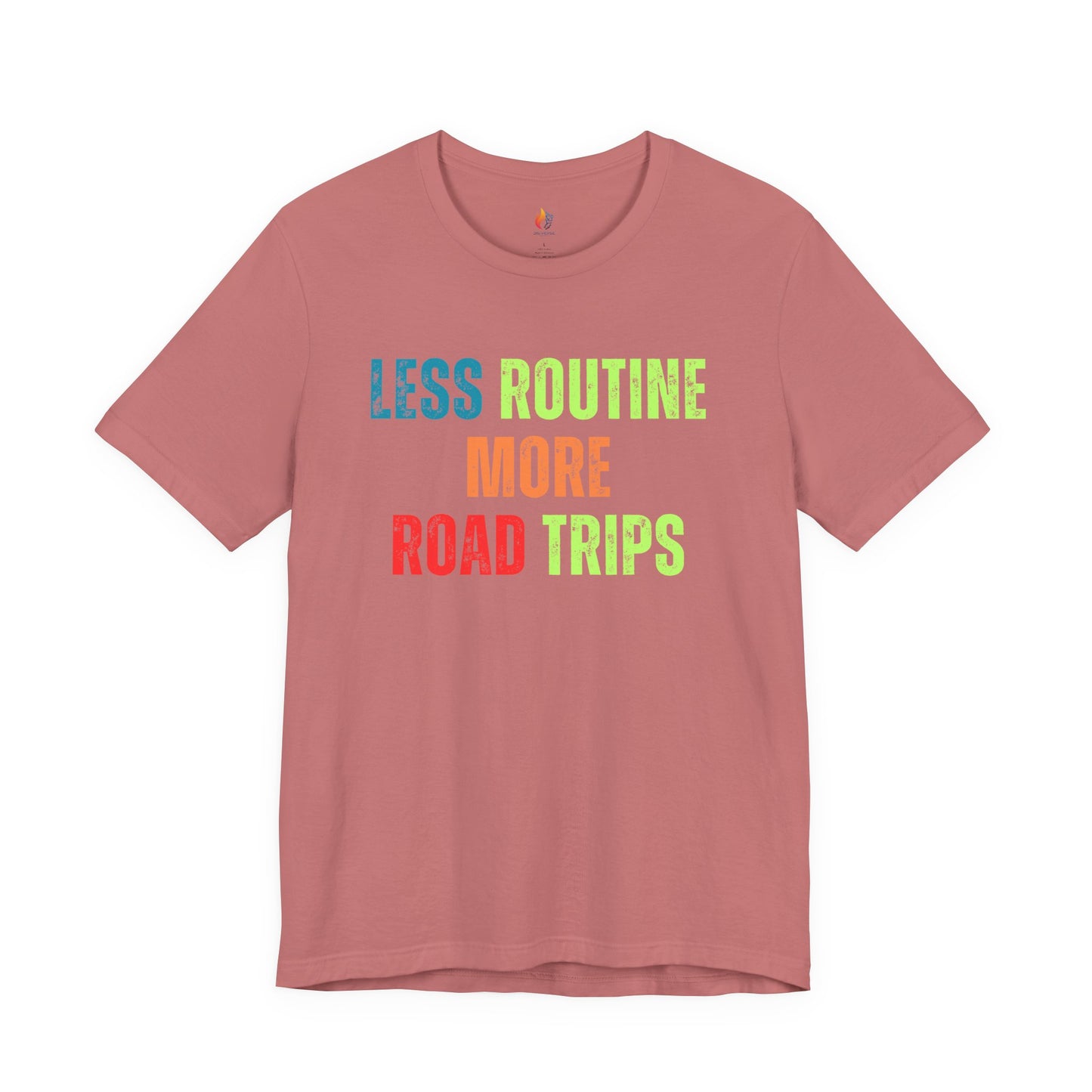 Less Routine, More Road trips T-Shirt - Travel Lover Graphic Tee