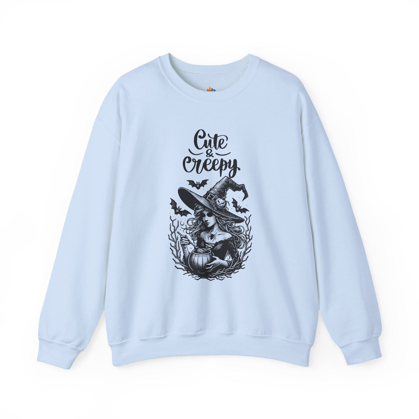 Cute &  Creepy Halloween Sweatshirt, Unisex Crewneck, Fall Season Outfit, Cozy Fall Gift, Halloween Gift