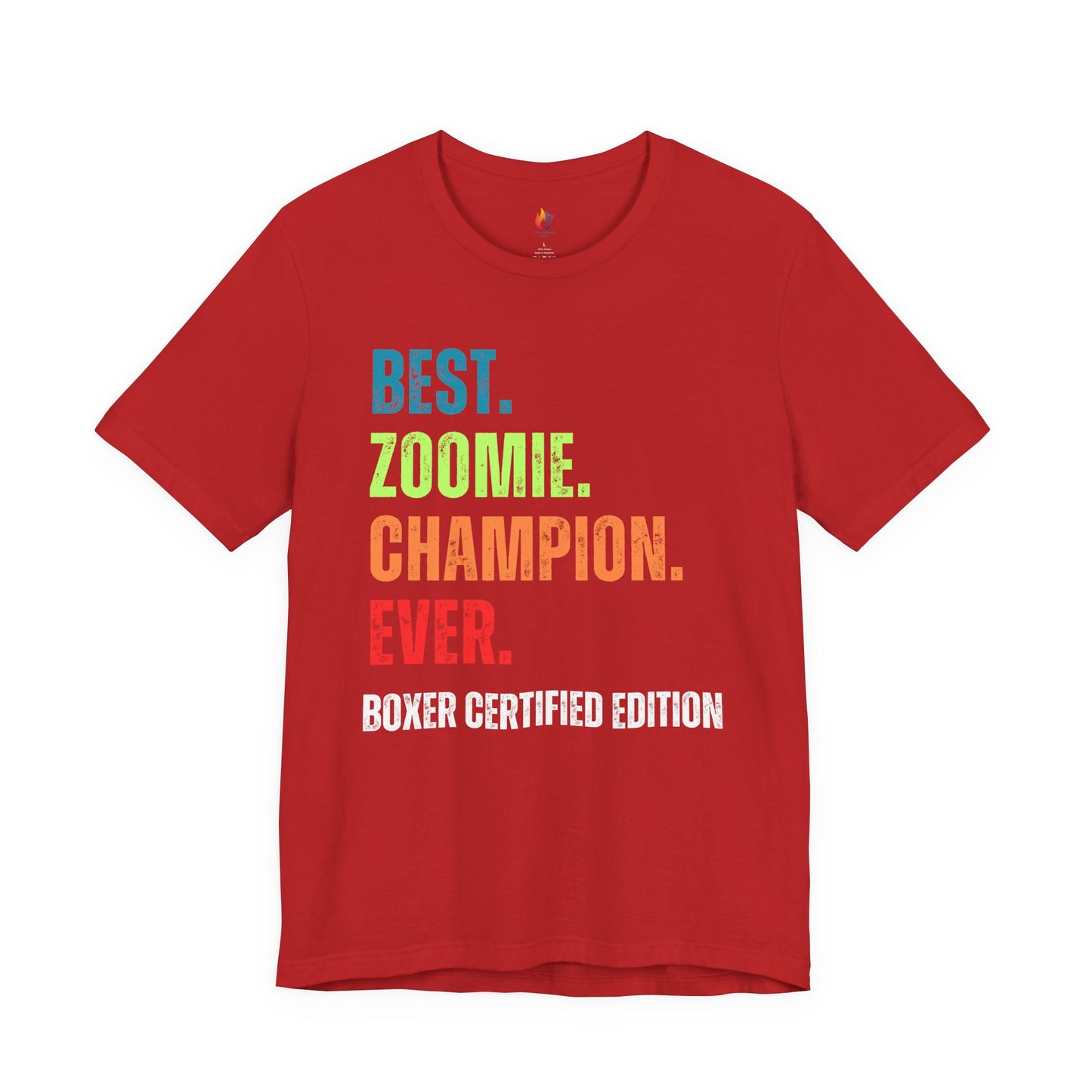 Boxer Dog Lover T-Shirt - "Best zoomie Champion Ever" Graphic Tee