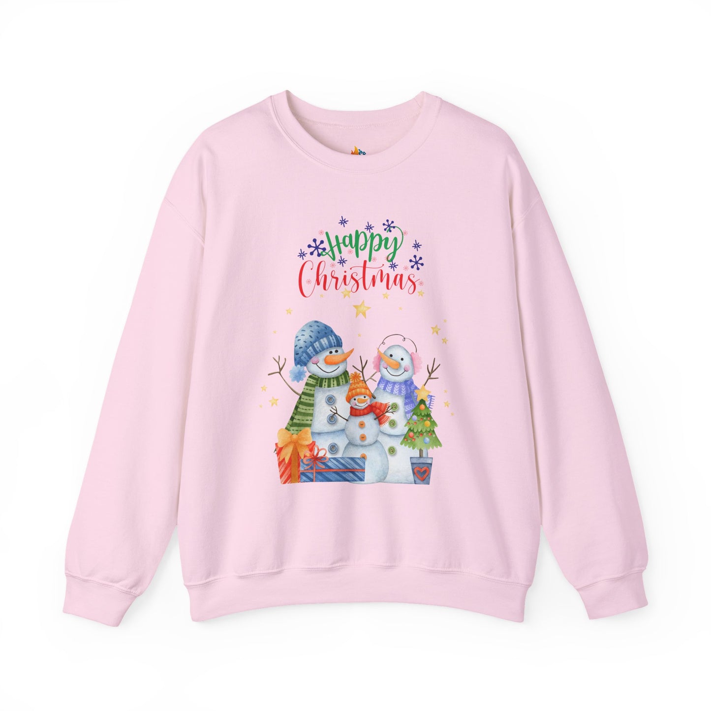 Snowman Happy Christmas Sweatshirt, Unisex Crewneck, Holiday Season Outfit, Winter Sweatshirt