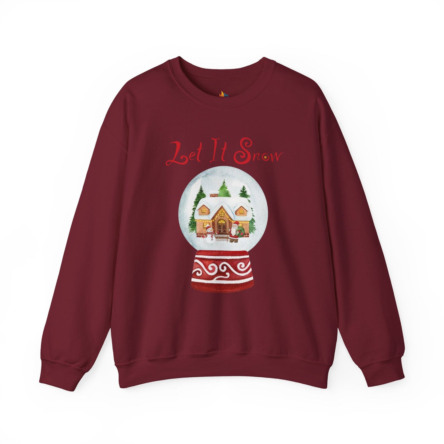Let it Snow, Christmas Sweatshirt, Unisex Crewneck, Holiday Season Outfit, Winter Sweatshirt