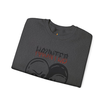 Haunted Sweatshirt, Unisex Crewneck, Fall Season Outfit, Cozy Fall Gift, Halloween Gift