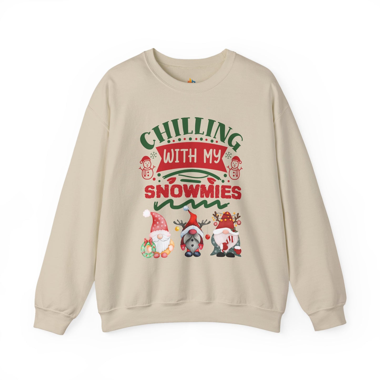 Chillin with my snowmies, Christmas Sweatshirt, Unisex Crewneck, Holiday Season Outfit, Winter Sweatshirt