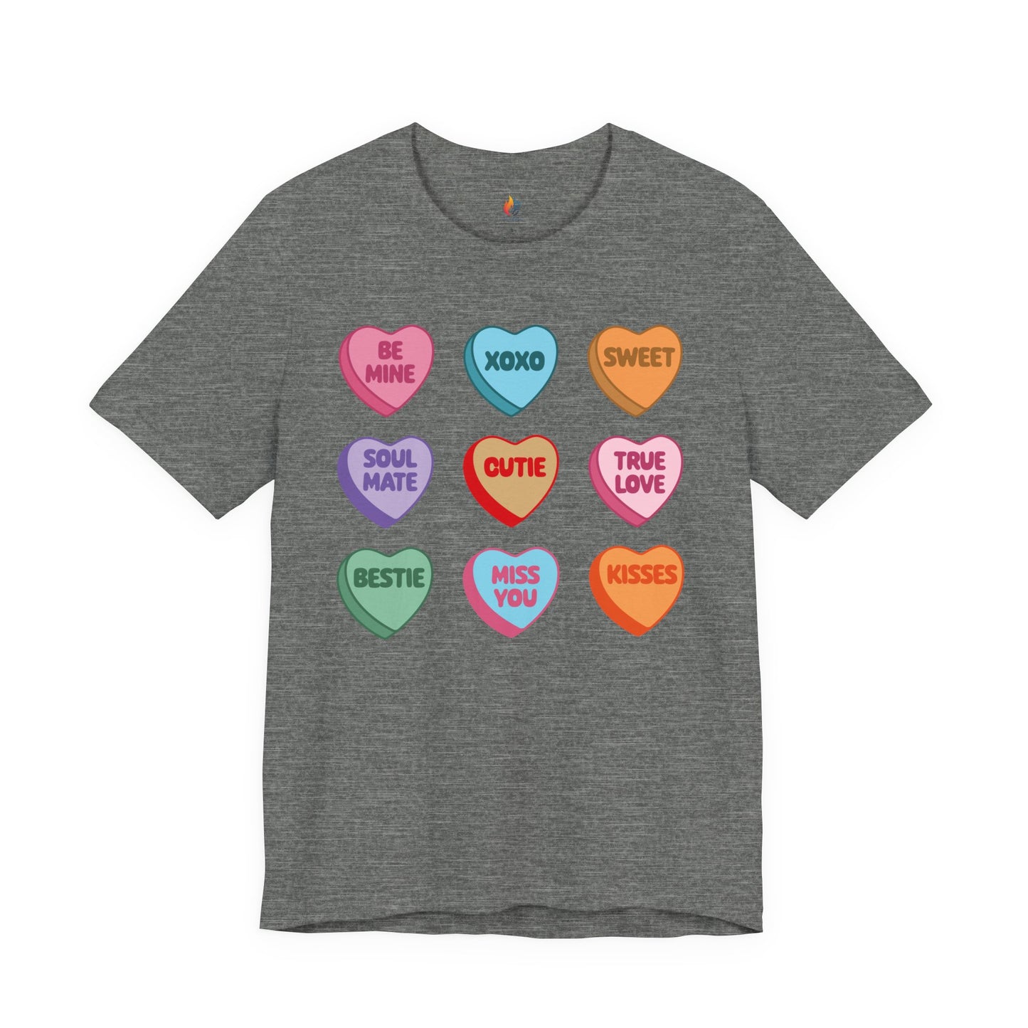 Candy Heart T-Shirt, Valentine’s Day T-shirt, Cute Valentine Shirt, Love Graphic Tee, Unisex Valentine Outfit, Gift for Him or Her, Romantic Holiday Tee