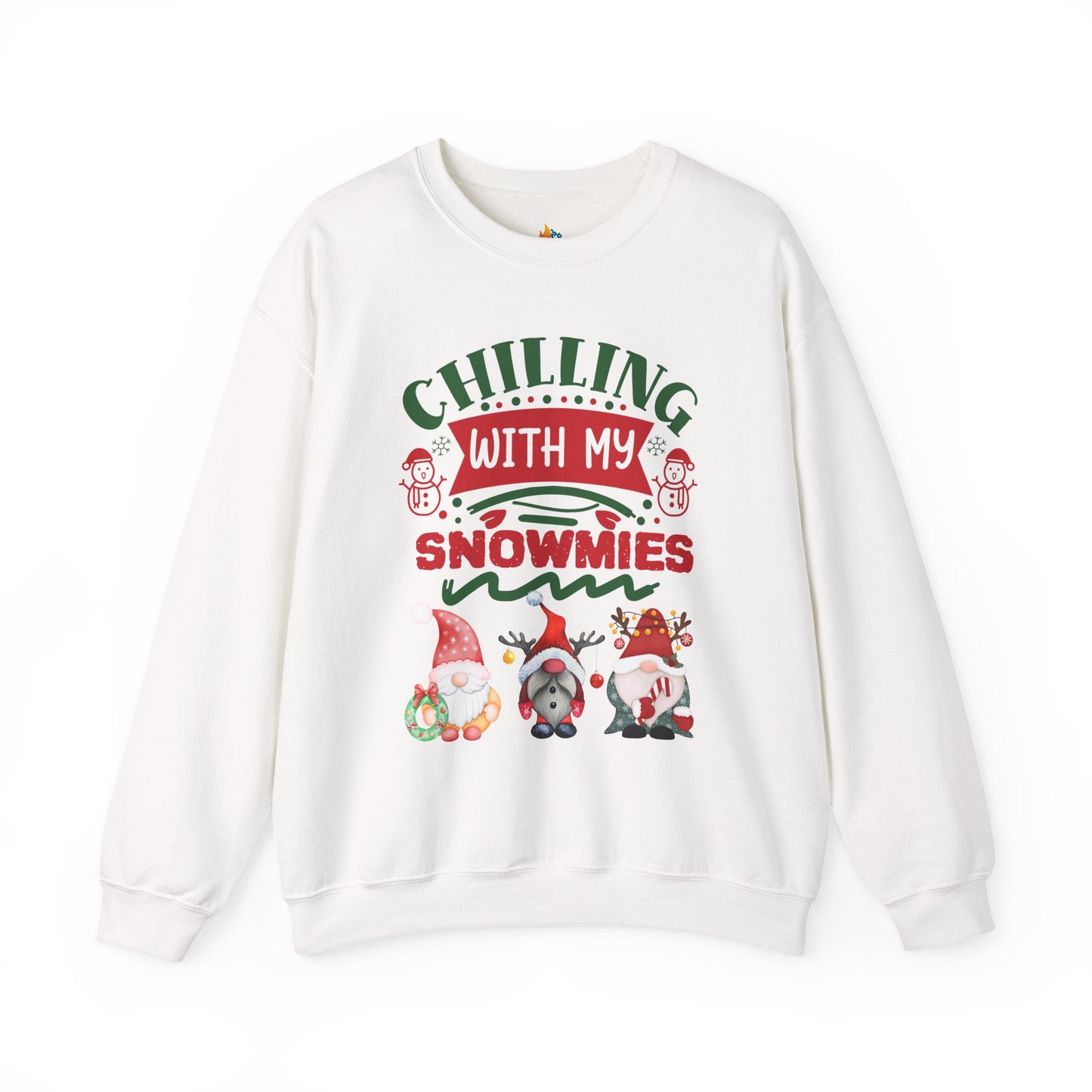 Chillin with my snowmies, Christmas Sweatshirt, Unisex Crewneck, Holiday Season Outfit, Winter Sweatshirt