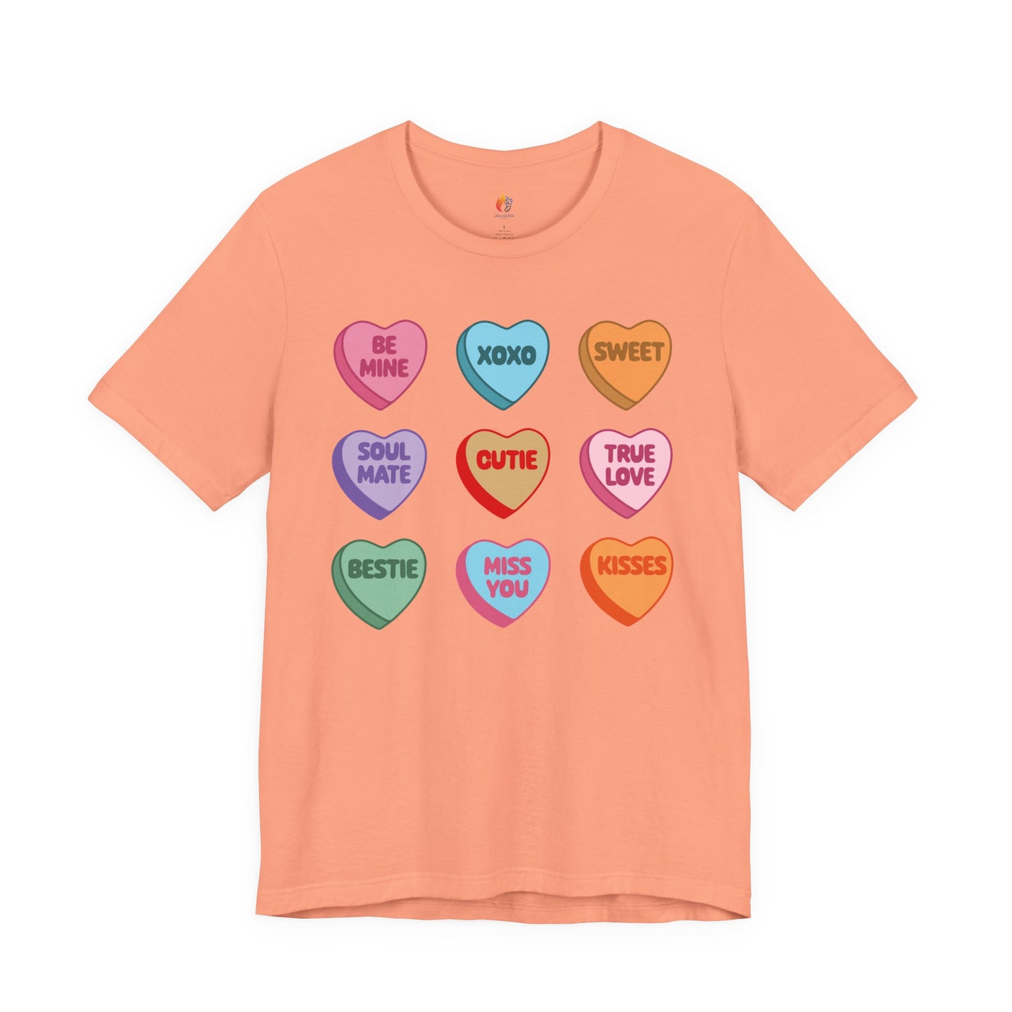 Candy Heart T-Shirt, Valentine’s Day T-shirt, Cute Valentine Shirt, Love Graphic Tee, Unisex Valentine Outfit, Gift for Him or Her, Romantic Holiday Tee