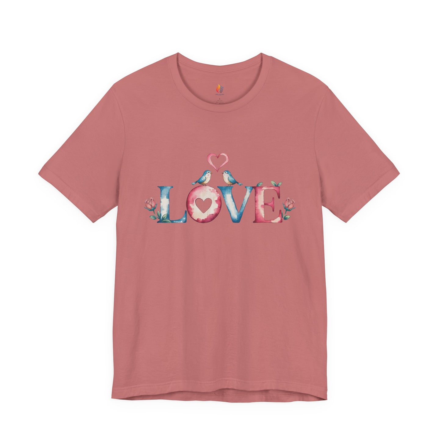 Love Birds T-Shirt - Valentine’s Day T-shirt, Cute Valentine Shirt, Love Graphic Tee, Unisex Valentine Outfit, Gift for Him or Her, Romantic Holiday Tee