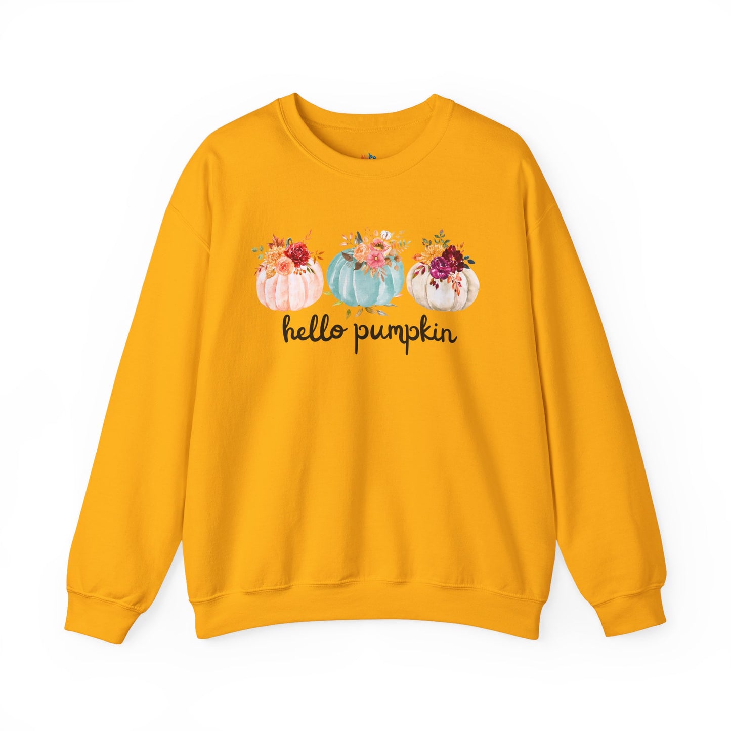 Hello Pumpkin Sweatshirt, Unisex Crewneck, Fall Season Outfit, Cozy Fall Gift, Halloween gift