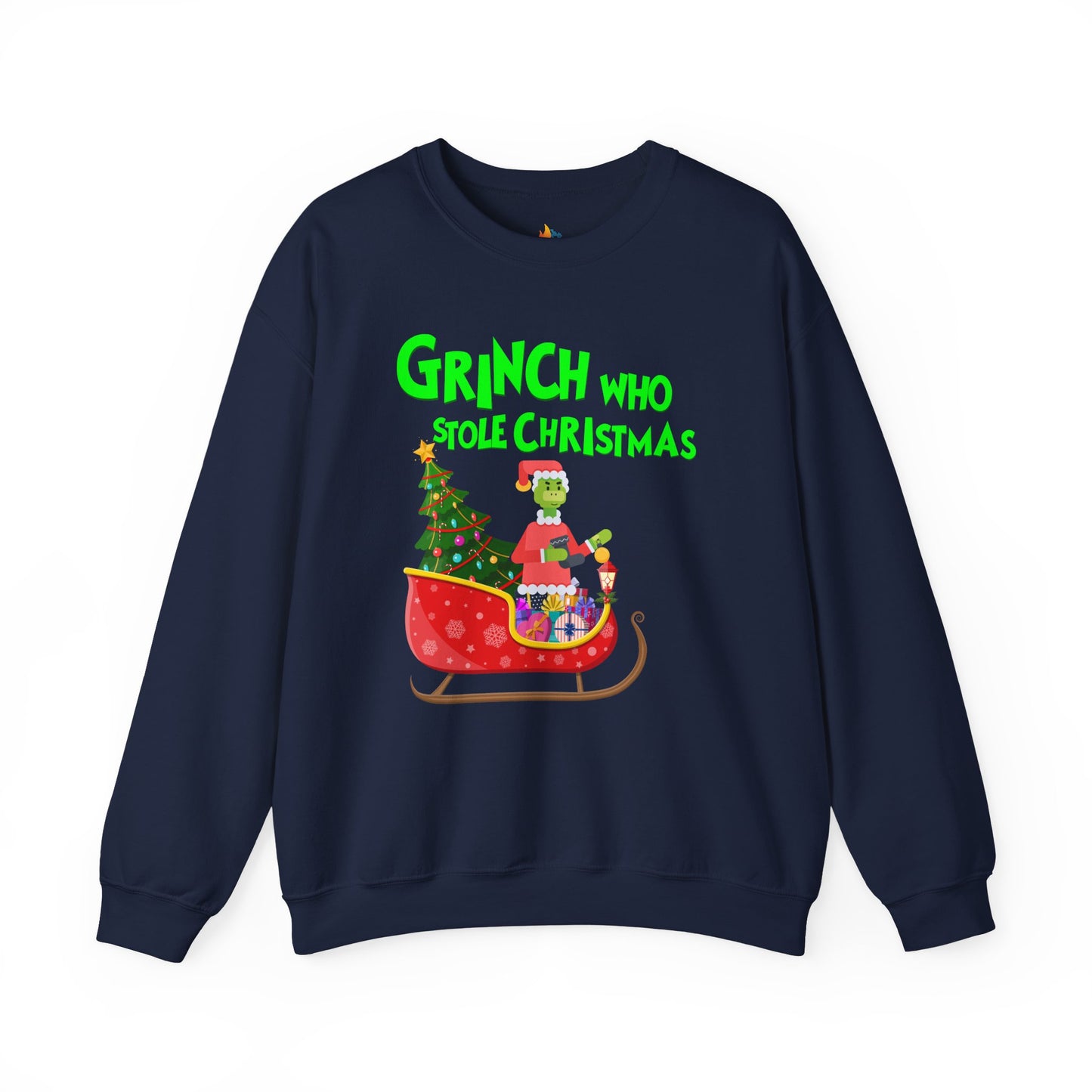 Grinch who stole Christmas Sweatshirt, Unisex Crewneck, Holiday Season Outfit, Winter Sweatshirt