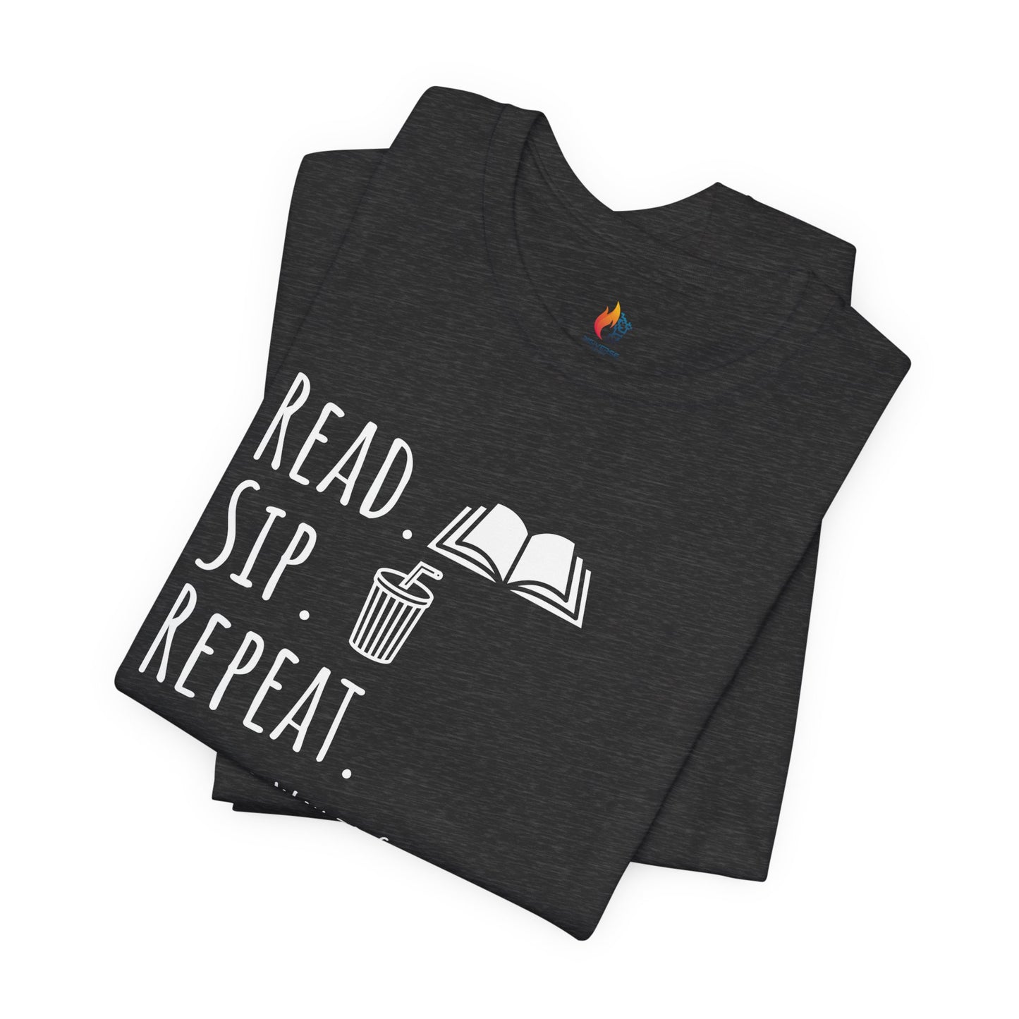 Read Sip Repeat T-Shirt, No Better Way to Spend the Day, Book Lover Tee, Coffee lover Tee