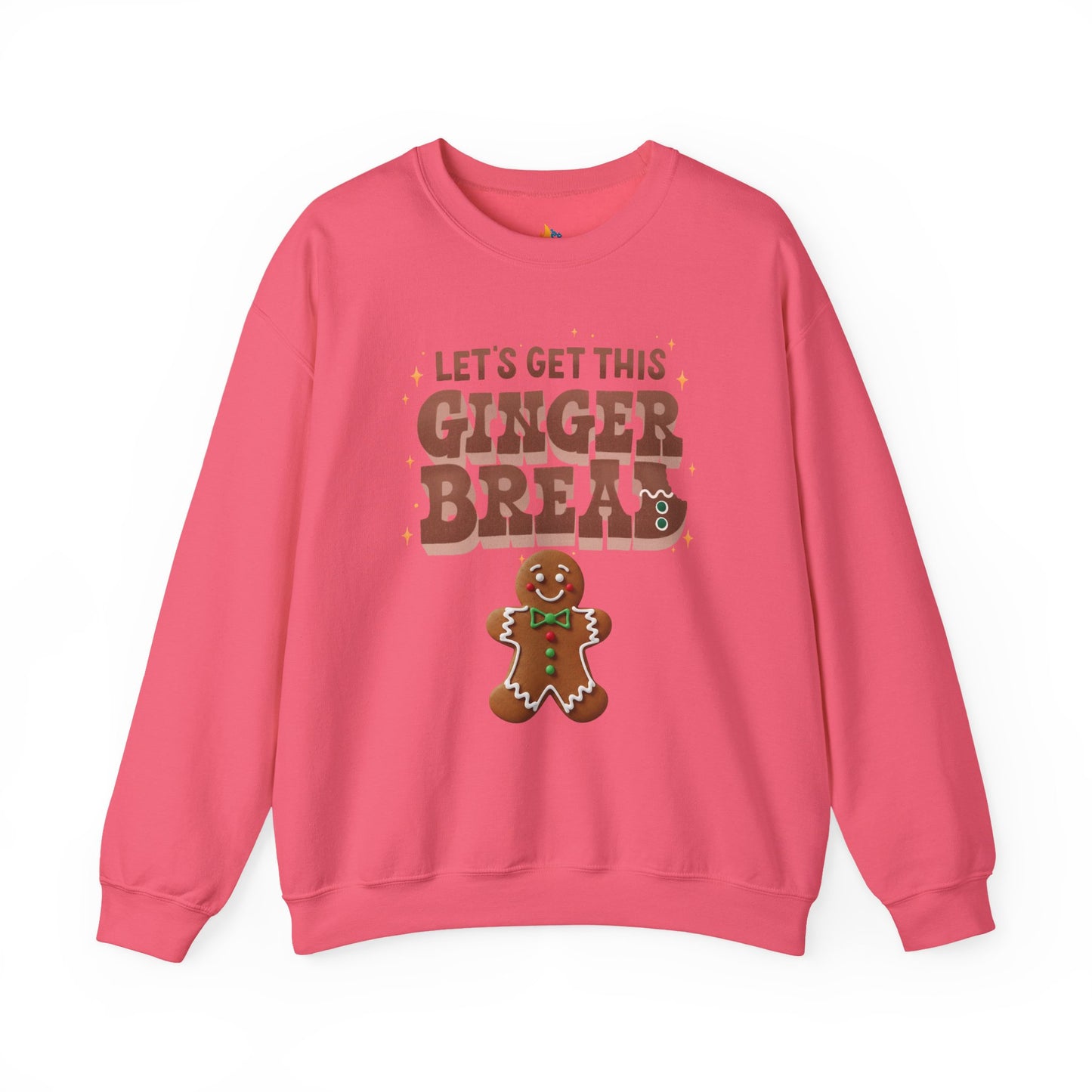 Lets get Gingerbread Man, Christmas Sweatshirt, Unisex Crewneck, Holiday Season Outfit, Winter Sweatshirt