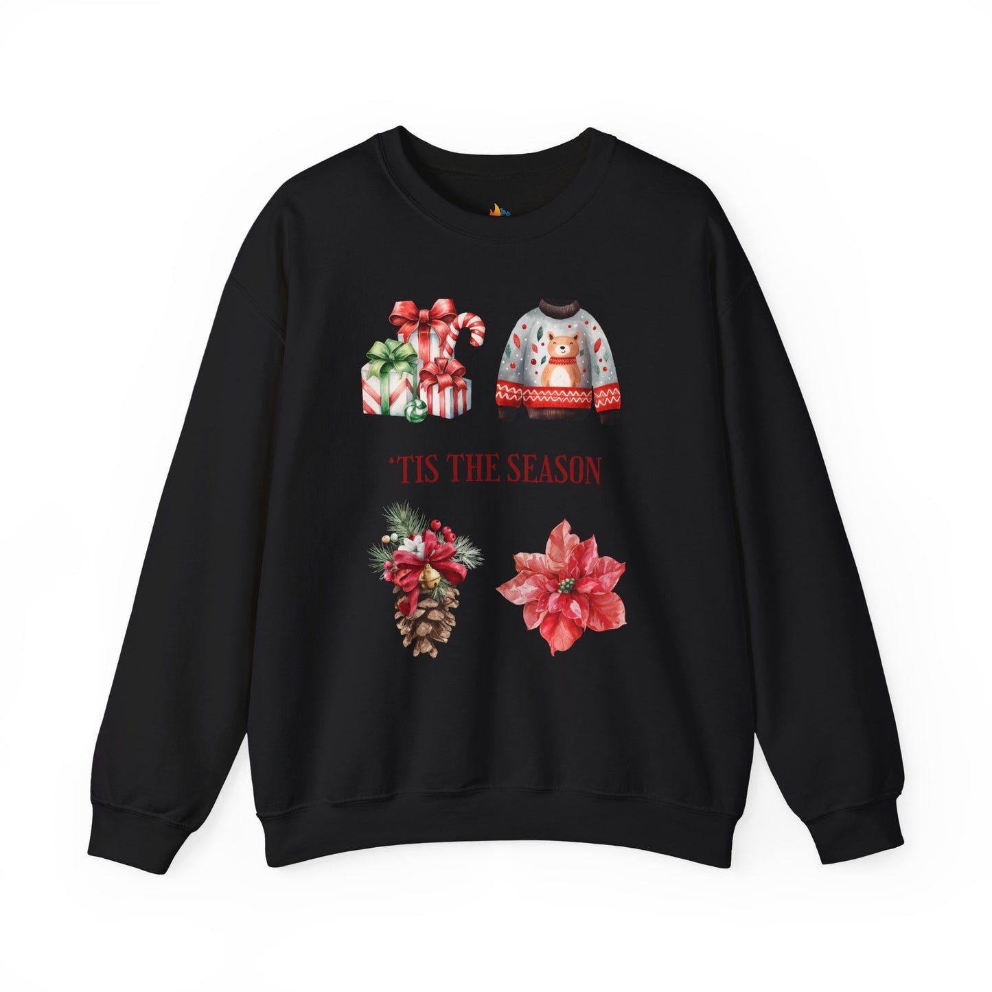 Tis the season Christmas Sweatshirt, Unisex Crewneck, Holiday Season Outfit, Winter Sweatshirt