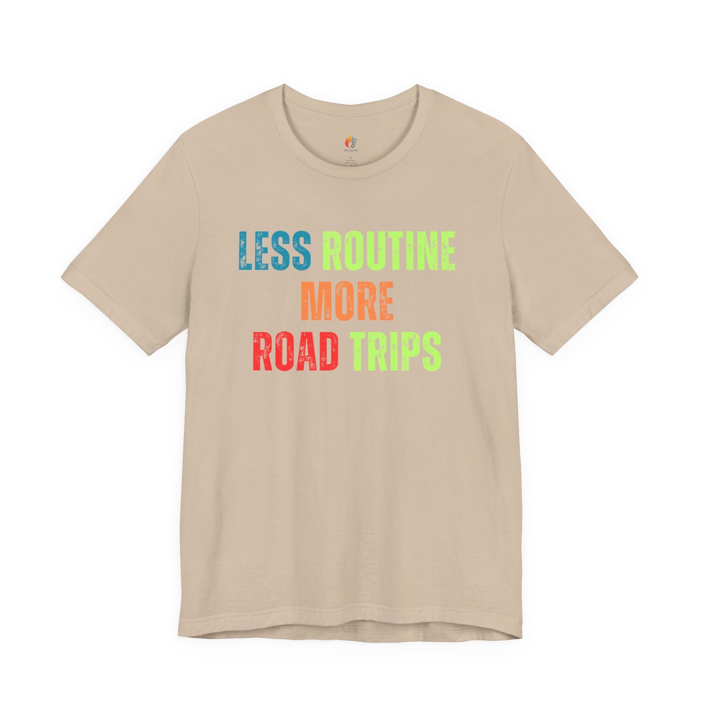 Less Routine, More Road trips T-Shirt - Travel Lover Graphic Tee