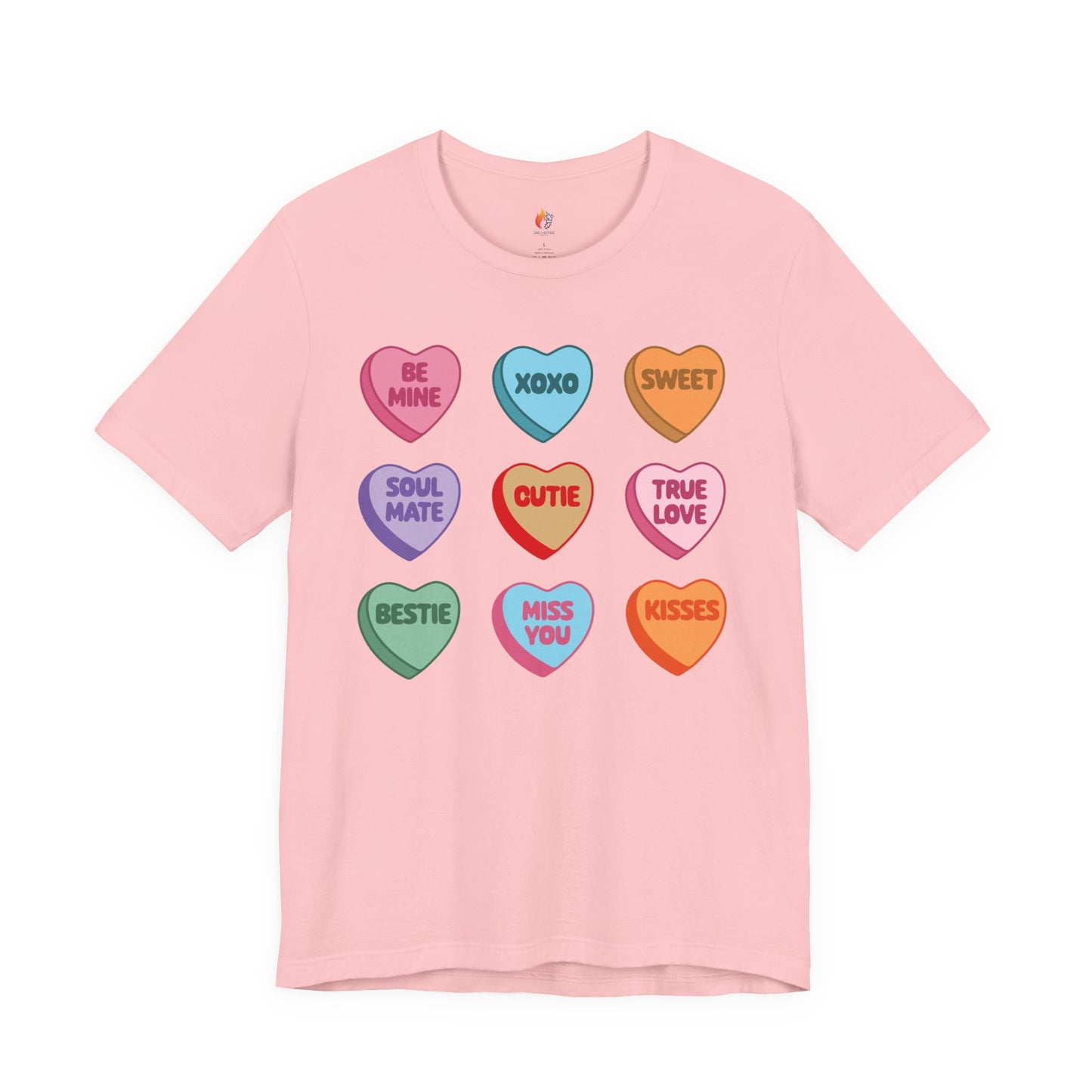 Candy Heart T-Shirt, Valentine’s Day T-shirt, Cute Valentine Shirt, Love Graphic Tee, Unisex Valentine Outfit, Gift for Him or Her, Romantic Holiday Tee