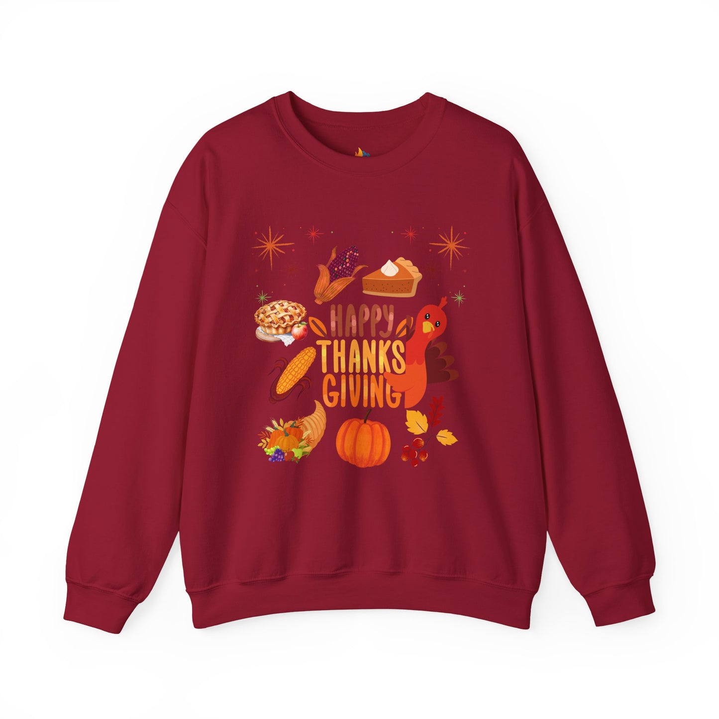 Happy Thanksgiving Sweatshirt, Unisex Crewneck, Fall Season Outfit, Cozy Fall Gift
