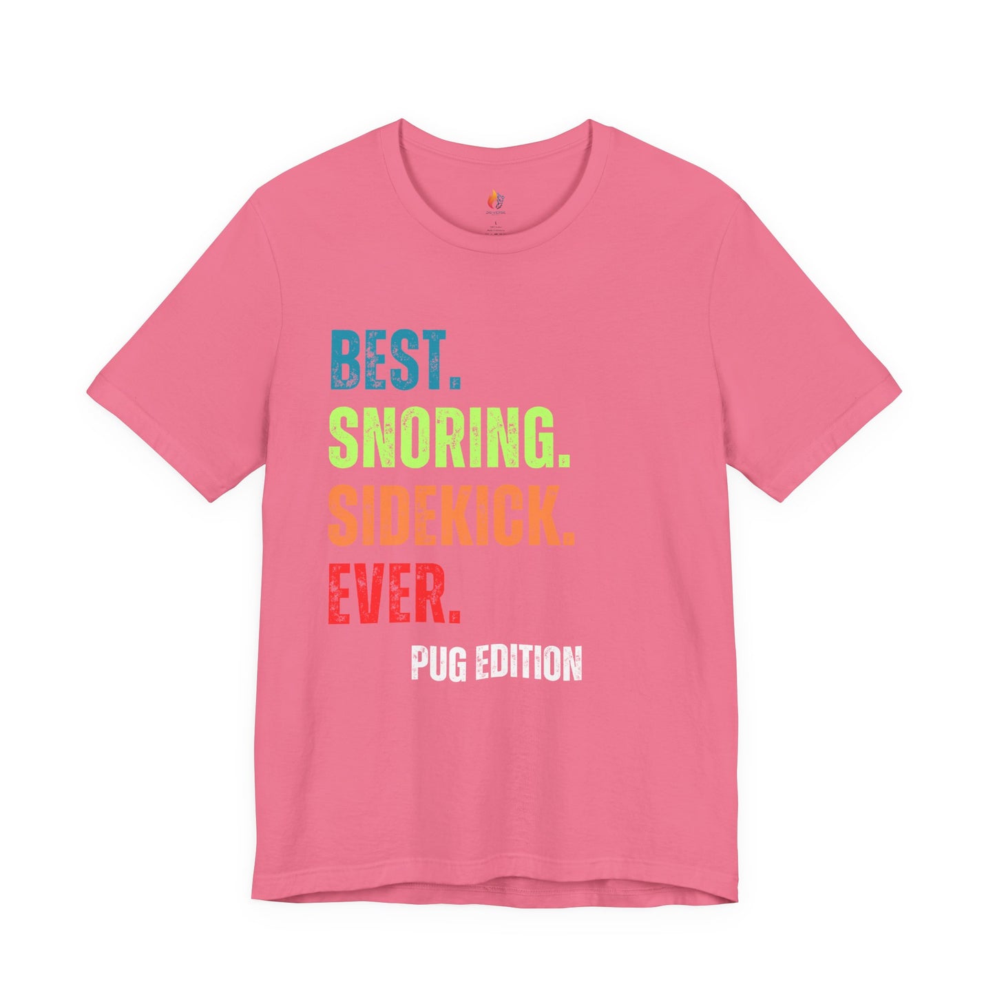 Pug Lover T-Shirt - "Best Snoring Sidekick Ever" Graphic Tee