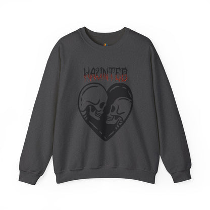Haunted Sweatshirt, Unisex Crewneck, Fall Season Outfit, Cozy Fall Gift, Halloween Gift