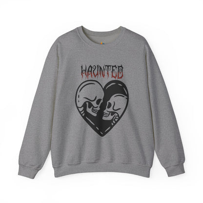 Haunted Sweatshirt, Unisex Crewneck, Fall Season Outfit, Cozy Fall Gift, Halloween Gift