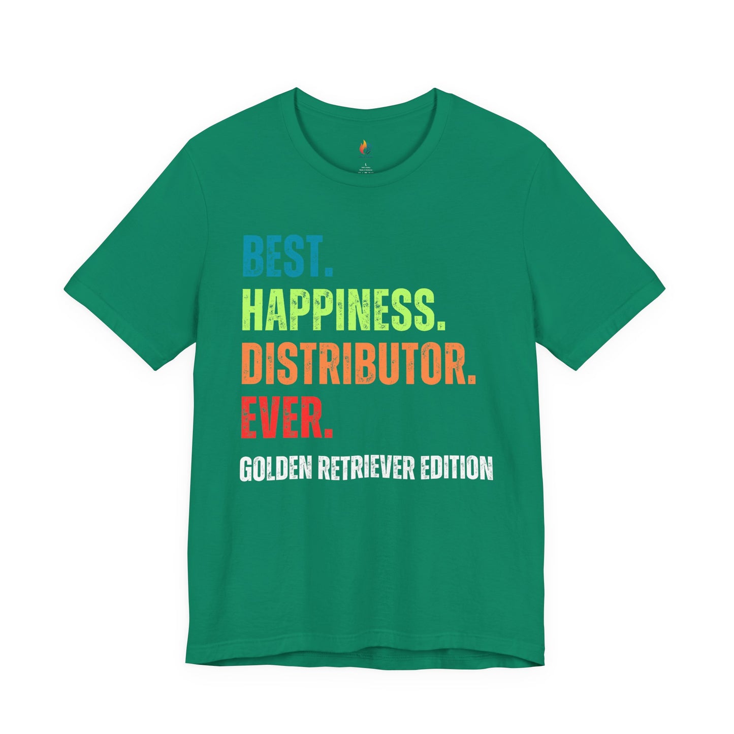 Golden Retriever Dog Lover T-Shirt - "Best Happiness Distributor Ever"
