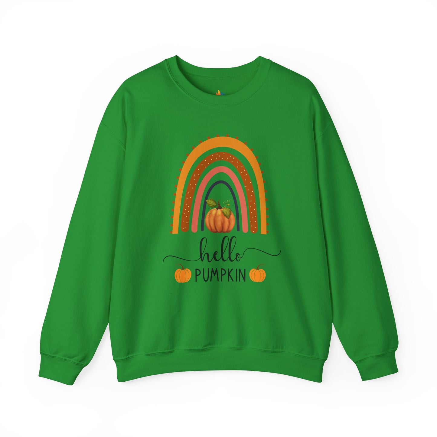 Hello Pumpkin Sweatshirt, Unisex Crewneck, Fall Season Outfit, Cozy Fall Gift