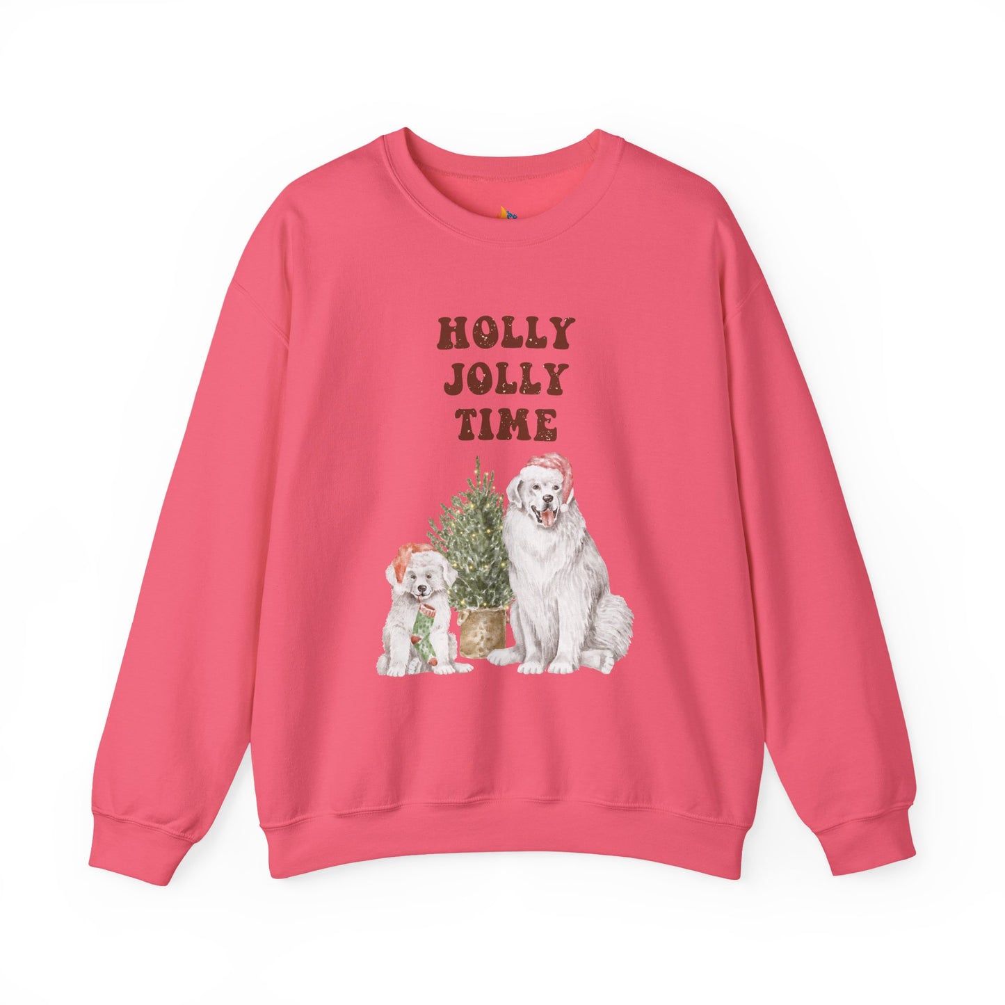 Holly Jolly Time, Christmas Sweatshirt, Unisex Crewneck, Holiday Season Outfit, Winter Sweatshirt