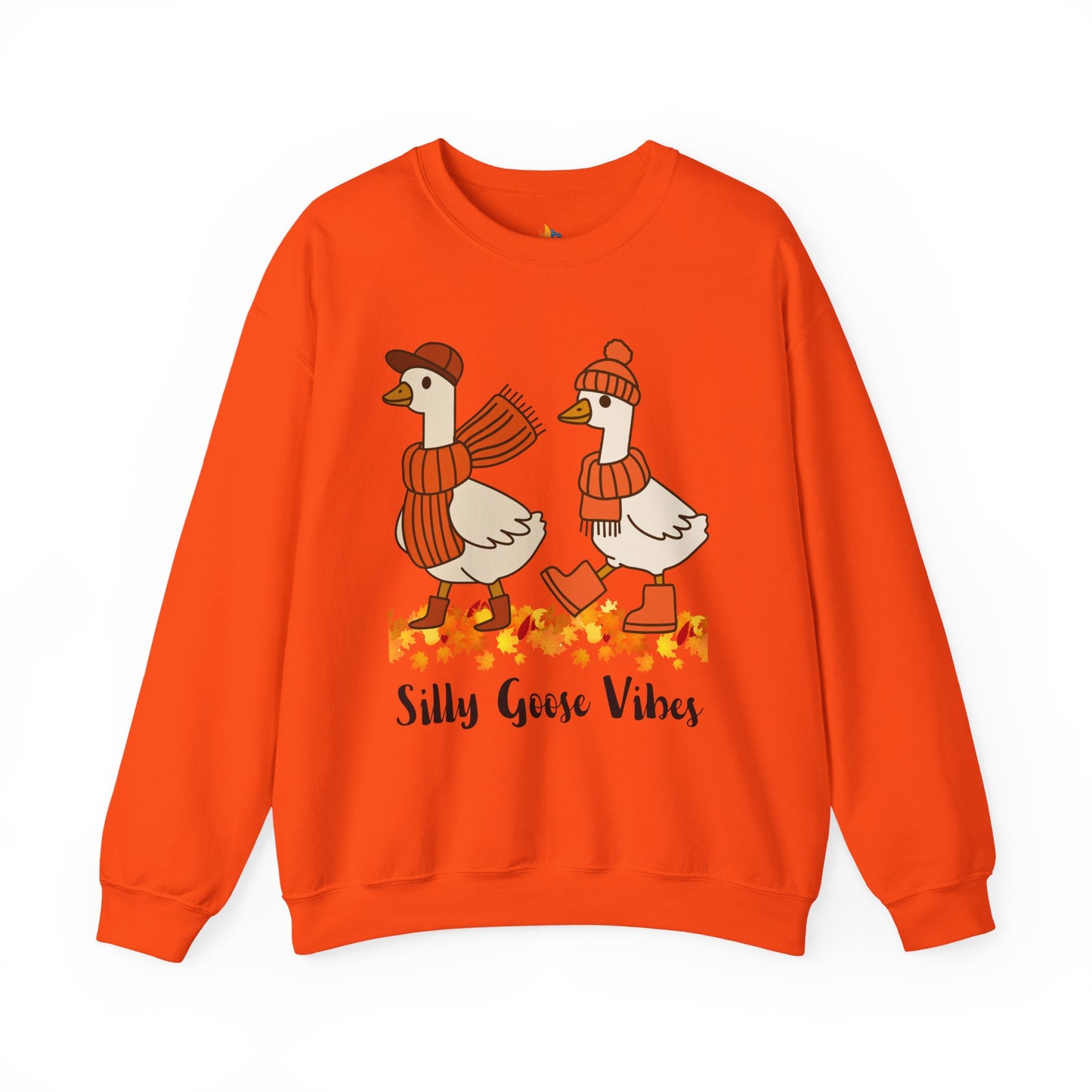 Silly goose vibes Sweatshirt, Unisex Crewneck, Funny Fall Apparel, Cozy Fall Gift