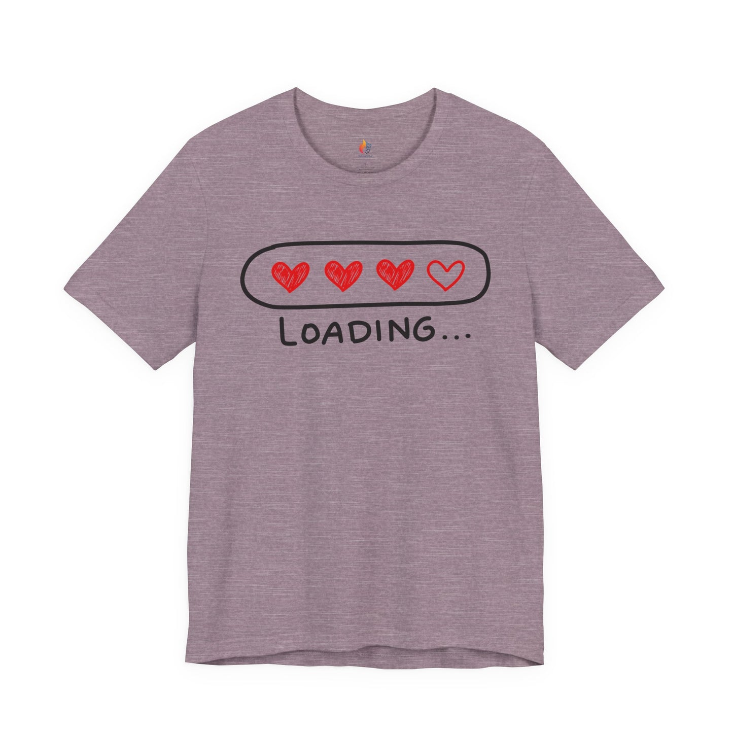 Love loading T-Shirt, Valentine’s Day T-shirt, Cute Valentine Shirt, Love Graphic Tee, Unisex Valentine Outfit, Gift for Him or Her, Romantic Holiday Tee