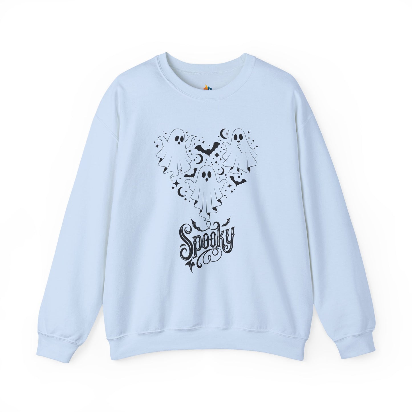 Spooky Ghost Halloween Sweatshirt, Unisex Crewneck, Fall Season Outfit, Cozy Fall Gift, Halloween Gift