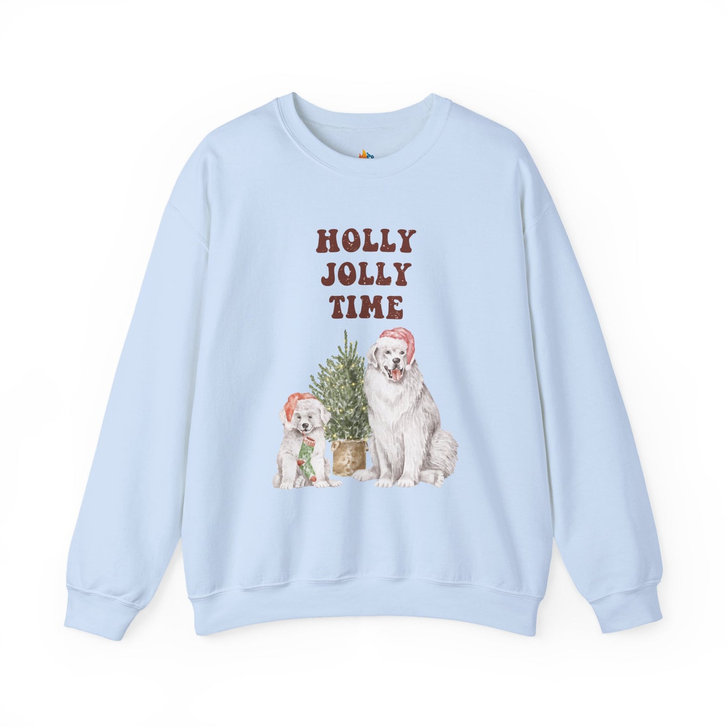Holly Jolly Time, Christmas Sweatshirt, Unisex Crewneck, Holiday Season Outfit, Winter Sweatshirt