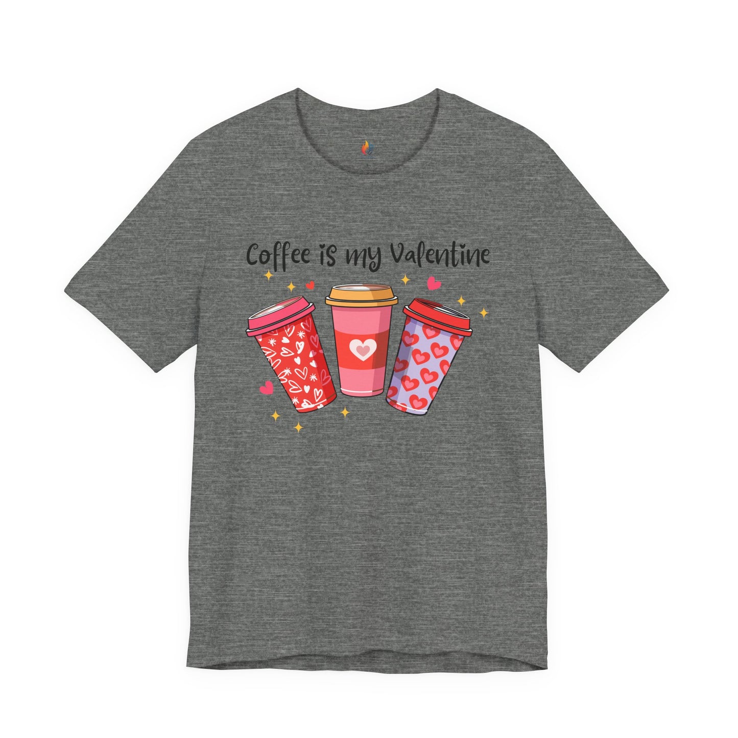 Coffee is my Valentine T-Shirt, Valentine’s Day T-shirt, Cute Valentine Shirt, Love Graphic Tee, Unisex Valentine Outfit, Gift for Him or Her, Romantic Holiday Tee