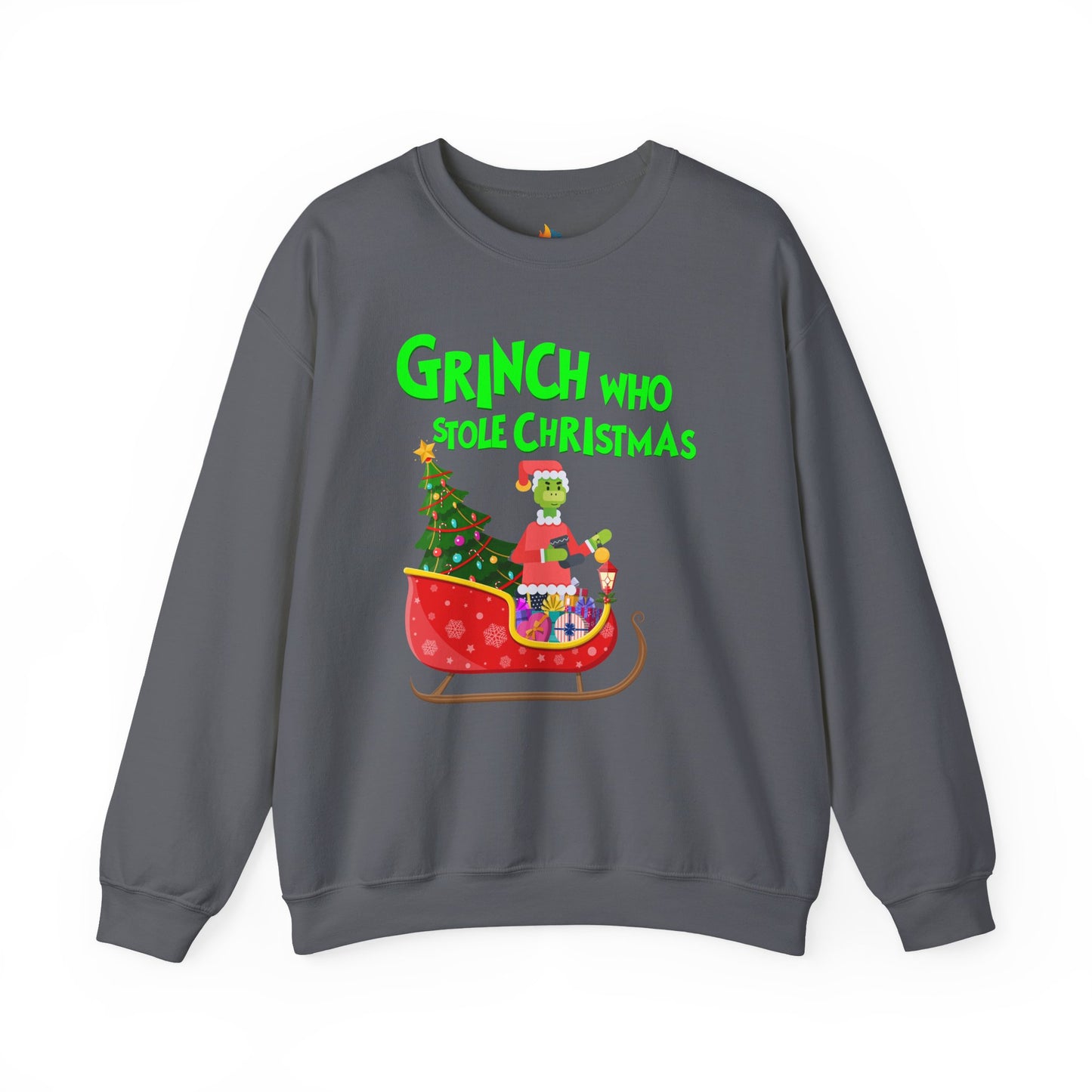 Grinch who stole Christmas Sweatshirt, Unisex Crewneck, Holiday Season Outfit, Winter Sweatshirt