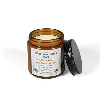 Inner Glow Candle | Relaxing & Mindfulness Soy Candle | Meditation & Self-Care Gift