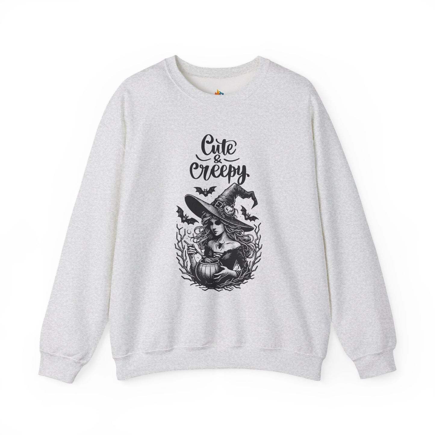 Cute &  Creepy Halloween Sweatshirt, Unisex Crewneck, Fall Season Outfit, Cozy Fall Gift, Halloween Gift