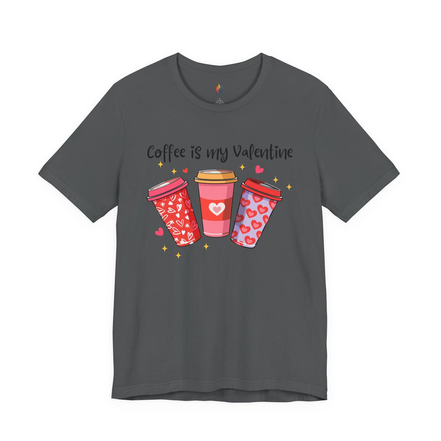Coffee is my Valentine T-Shirt, Valentine’s Day T-shirt, Cute Valentine Shirt, Love Graphic Tee, Unisex Valentine Outfit, Gift for Him or Her, Romantic Holiday Tee