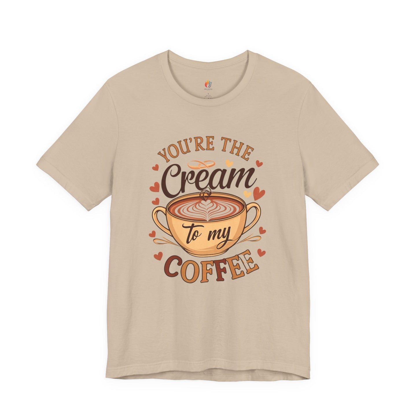 You are the Cream to my Coffee T-Shirt, Valentine’s Day T-shirt, Cute Valentine Shirt, Love Graphic Tee, Unisex Valentine Outfit, Gift for Him or Her, Romantic Holiday Tee