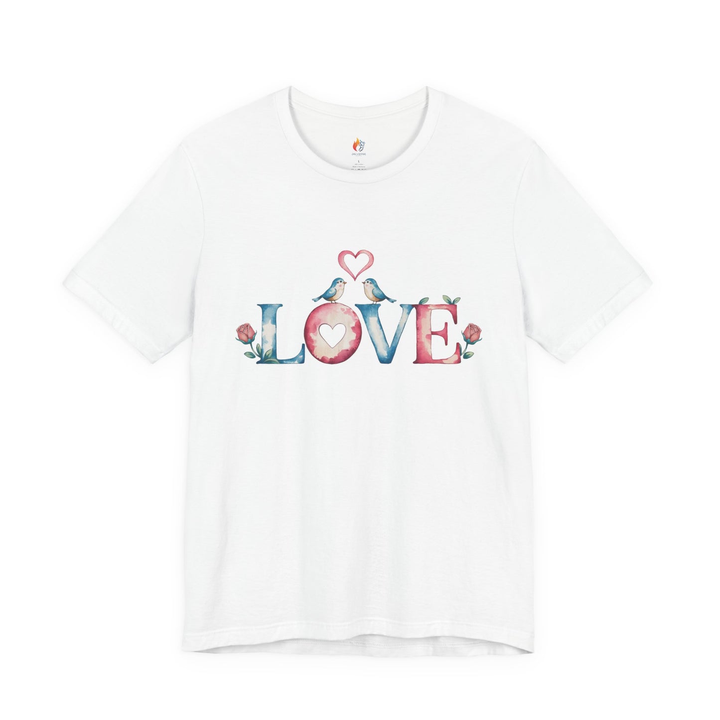 Love Birds T-Shirt - Valentine’s Day T-shirt, Cute Valentine Shirt, Love Graphic Tee, Unisex Valentine Outfit, Gift for Him or Her, Romantic Holiday Tee