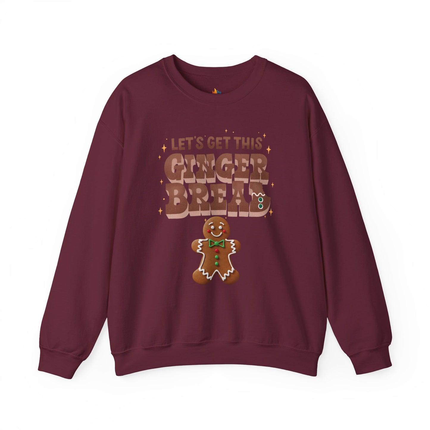 Lets get Gingerbread Man, Christmas Sweatshirt, Unisex Crewneck, Holiday Season Outfit, Winter Sweatshirt