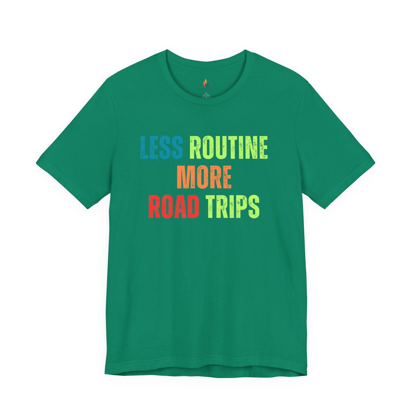 Less Routine, More Road trips T-Shirt - Travel Lover Graphic Tee