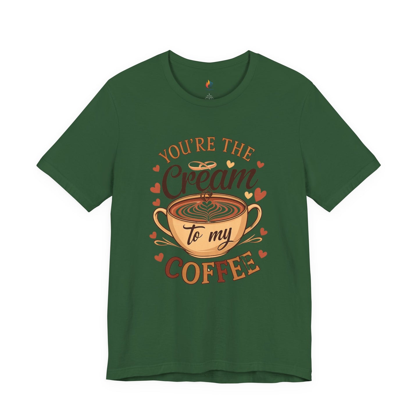You are the Cream to my Coffee T-Shirt, Valentine’s Day T-shirt, Cute Valentine Shirt, Love Graphic Tee, Unisex Valentine Outfit, Gift for Him or Her, Romantic Holiday Tee