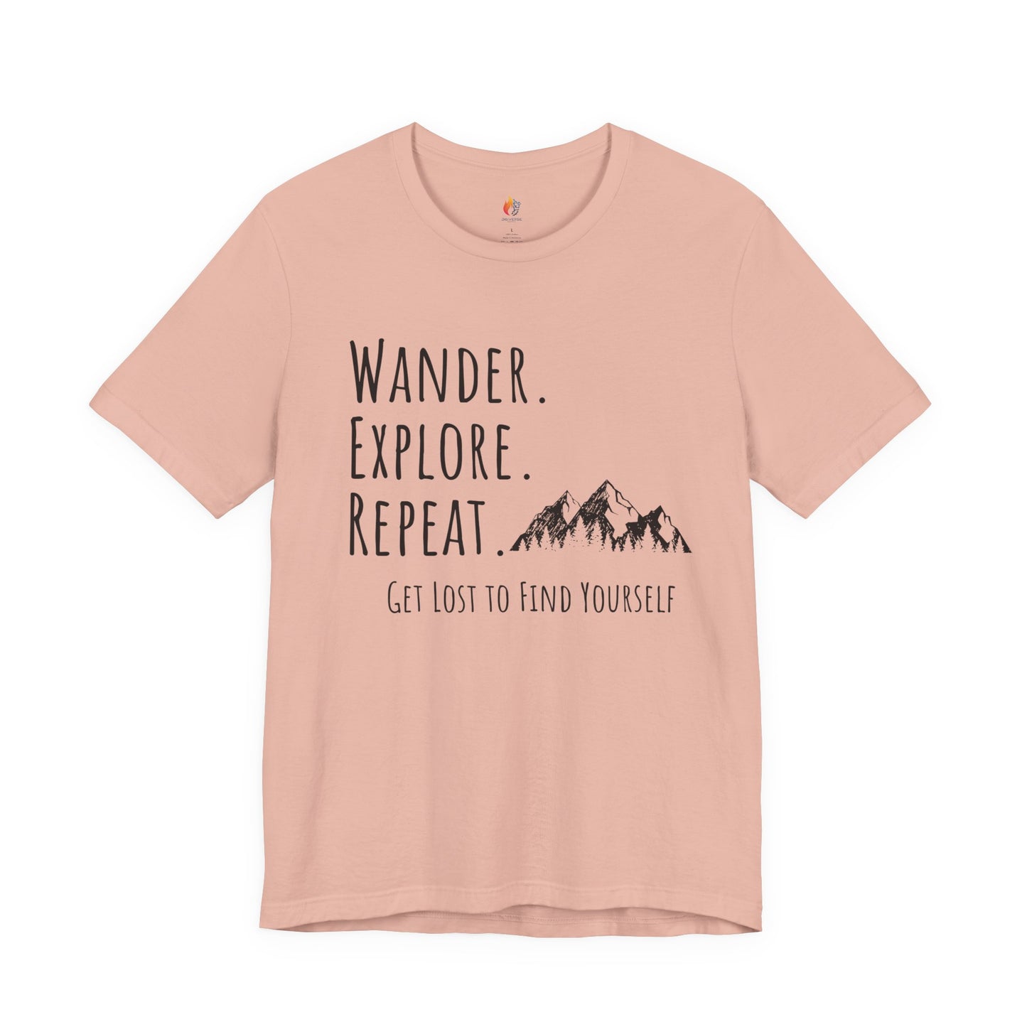 Travel lover T-Shirt - "Wander, Explore, Repeat", Adventure Graphic Tee