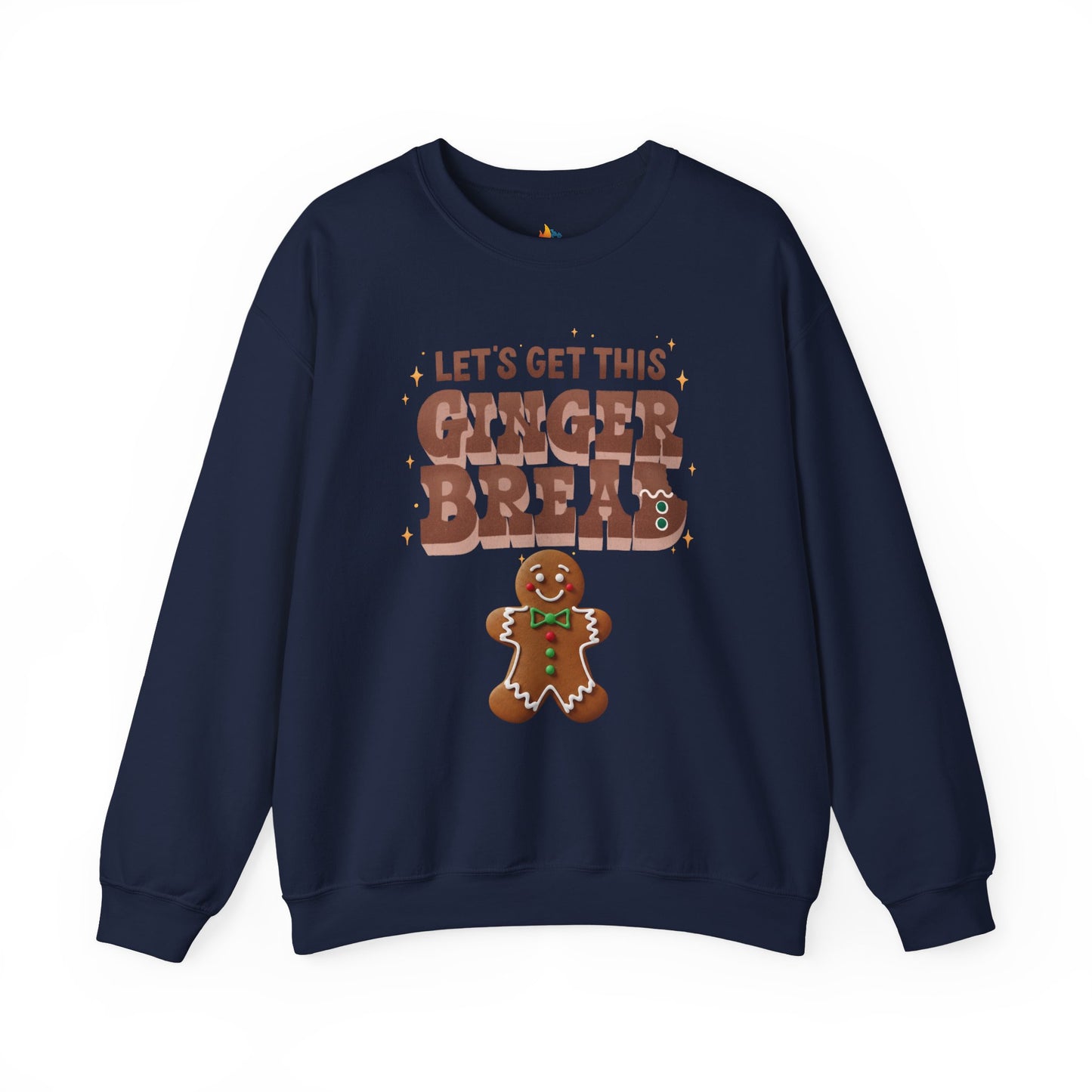 Lets get Gingerbread Man, Christmas Sweatshirt, Unisex Crewneck, Holiday Season Outfit, Winter Sweatshirt