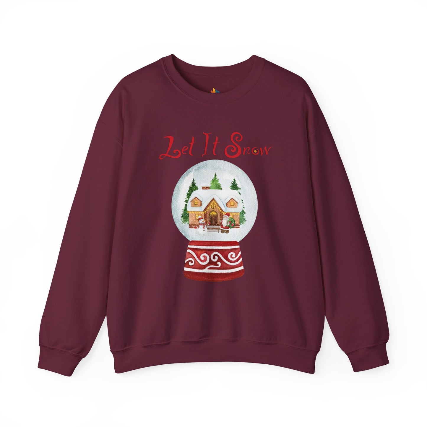 Let it Snow, Christmas Sweatshirt, Unisex Crewneck, Holiday Season Outfit, Winter Sweatshirt