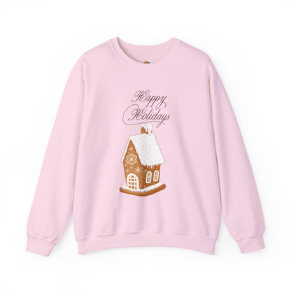 Happy Holidays, Christmas Sweatshirt, Unisex Crewneck, Holiday Season Outfit, Winter Sweatshirt