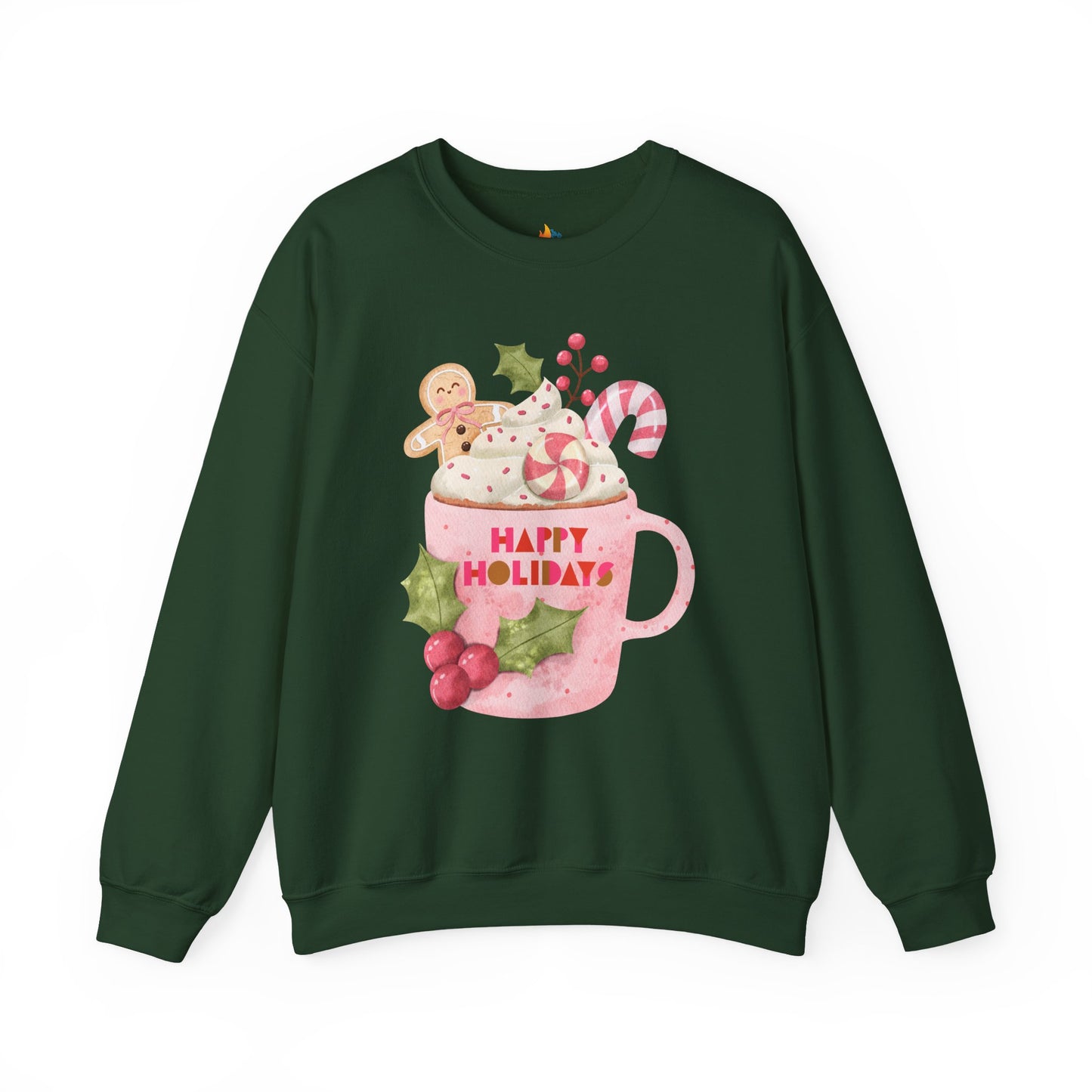 Happy Holidays, Christmas Sweatshirt, Unisex Crewneck, Holiday Season Outfit, Winter Sweatshirt