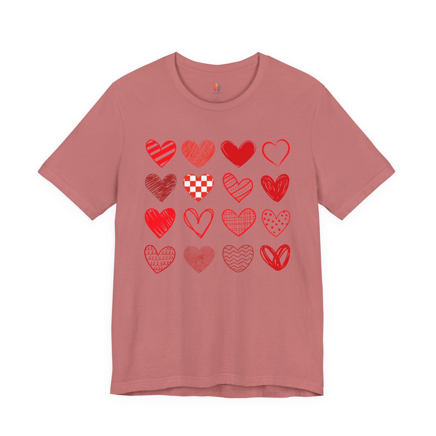 Hearts T-Shirt, Valentine’s Day T-shirt, Cute Valentine Shirt, Love Graphic Tee, Unisex Valentine Outfit, Gift for Him or Her, Romantic Holiday Tee