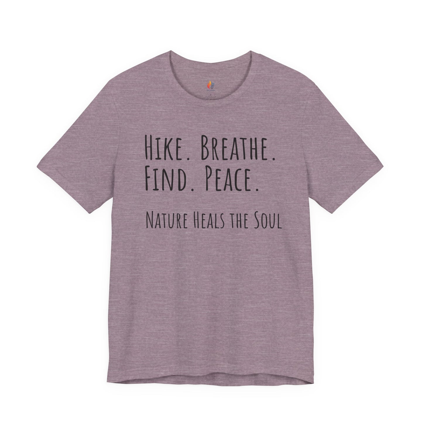 Travel lover T-Shirt - "Hike, Breathe, Find, Peace", Adventure Graphic Tee