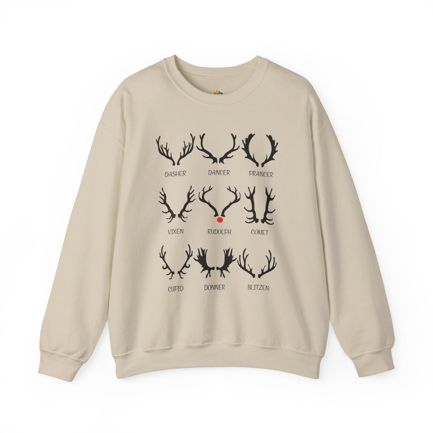 Reindeer, Christmas Sweatshirt, Unisex Crewneck, Holiday Season Outfit, Winter Sweatshirt