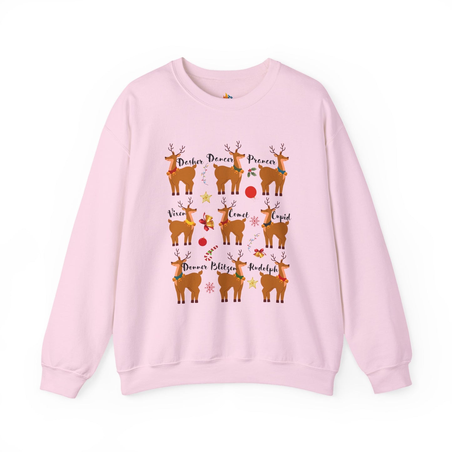 Reindeer, Christmas Sweatshirt, Unisex Crewneck, Holiday Season Outfit, Winter Sweatshirt